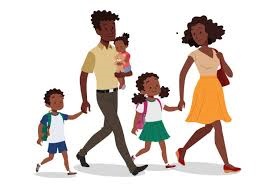 clipart of family walking