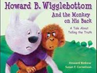 book cover for Howard B. Wigglebottom and the Monkey on His Back by Howard Binkow and Susan Cornelison,