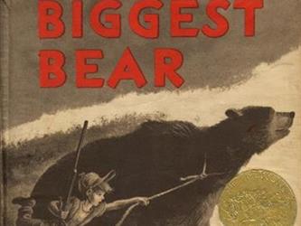 book cover for the Biggest Bear by Lynd Ward
